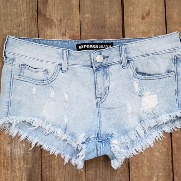 Express Pants - Lowrise Cutoff Jean Shorts
